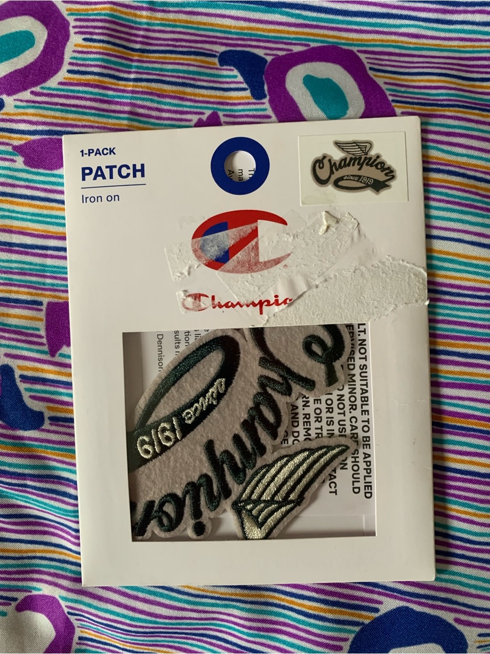 Champion Iron-On Patch